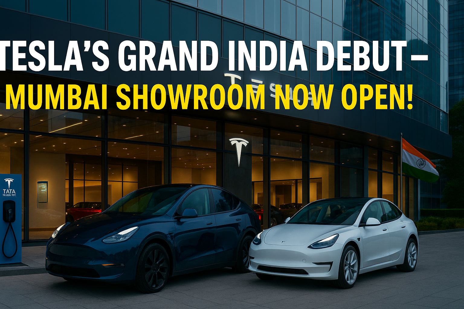 Tesla Opens Its First Showroom in Mumbai