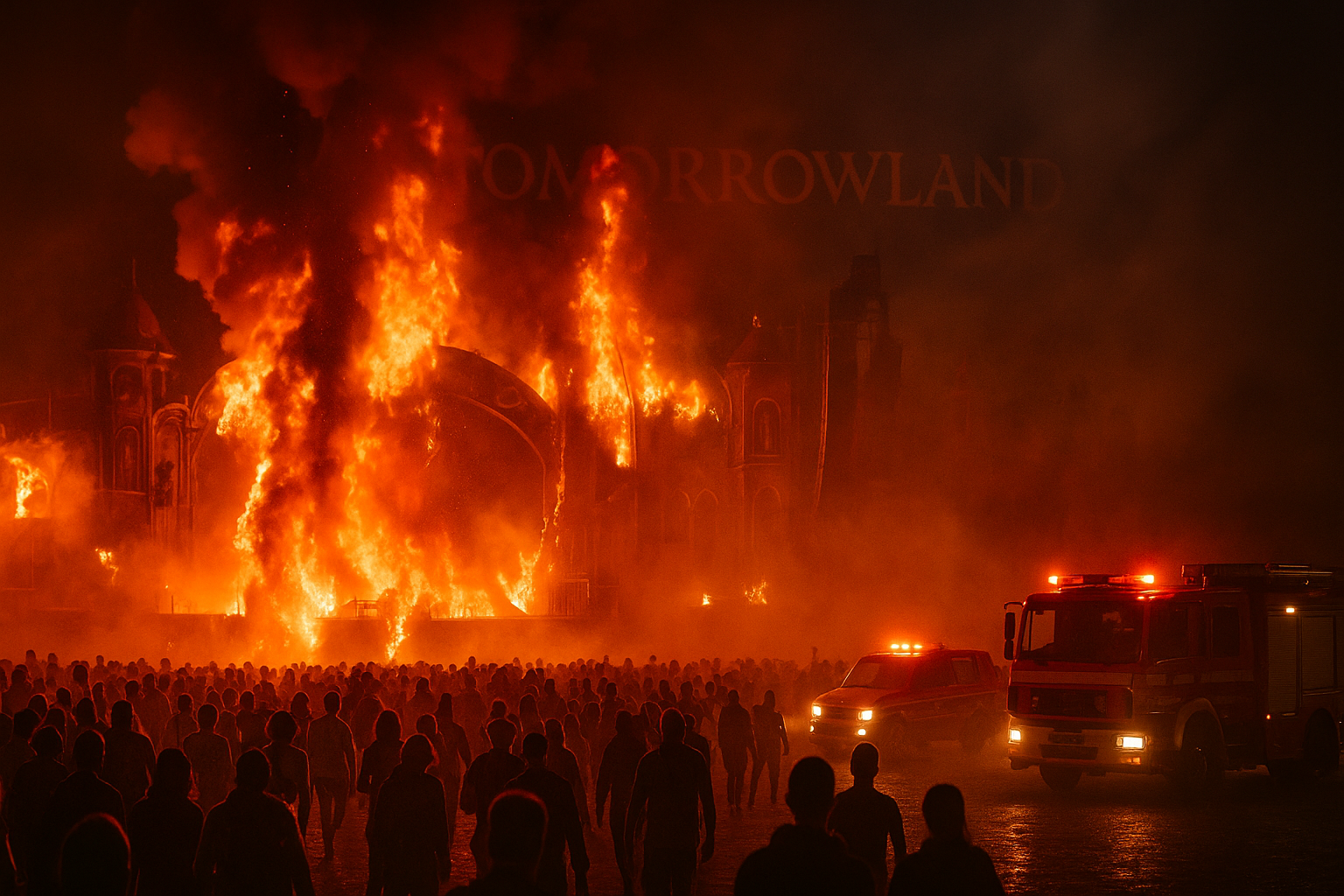Fire Destroys Tomorrowland