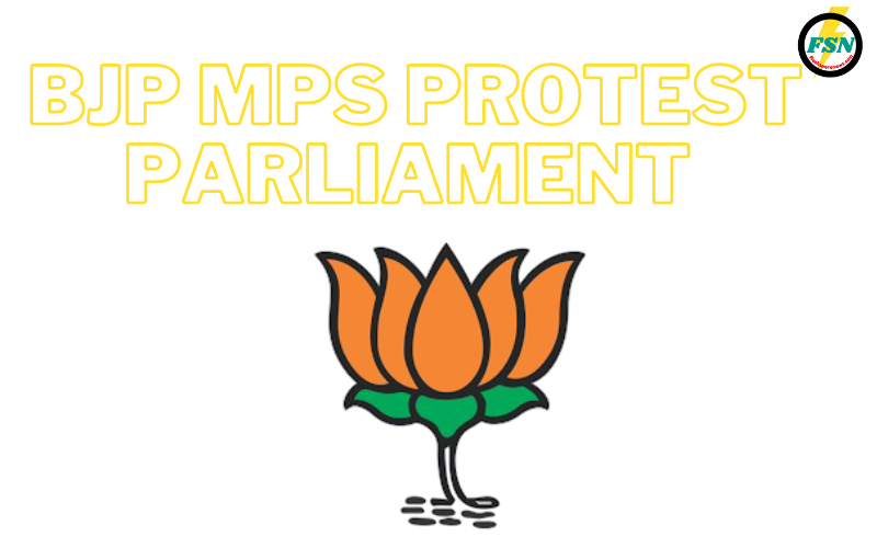  BJP MPs Protest Parliament