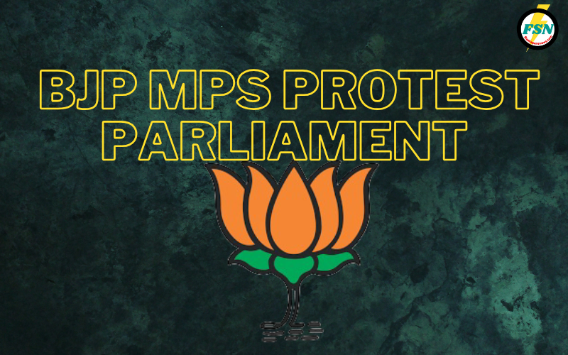  BJP MPs Protest Parliament