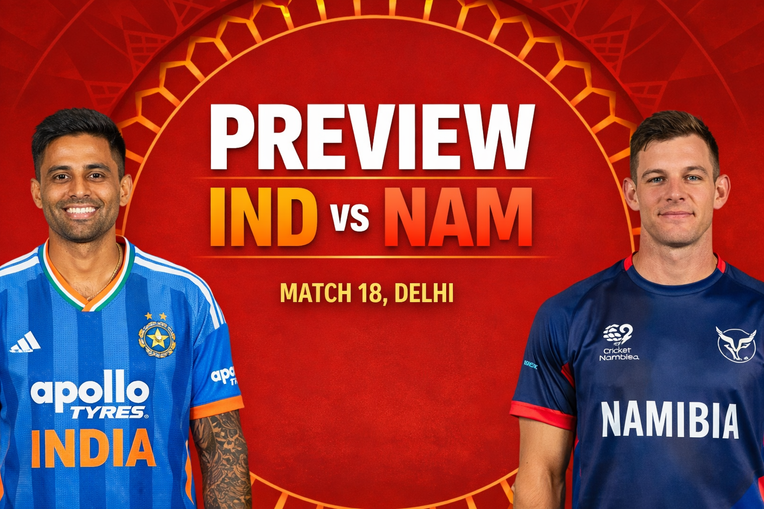 India vs Namibia ICC T20 World Cup